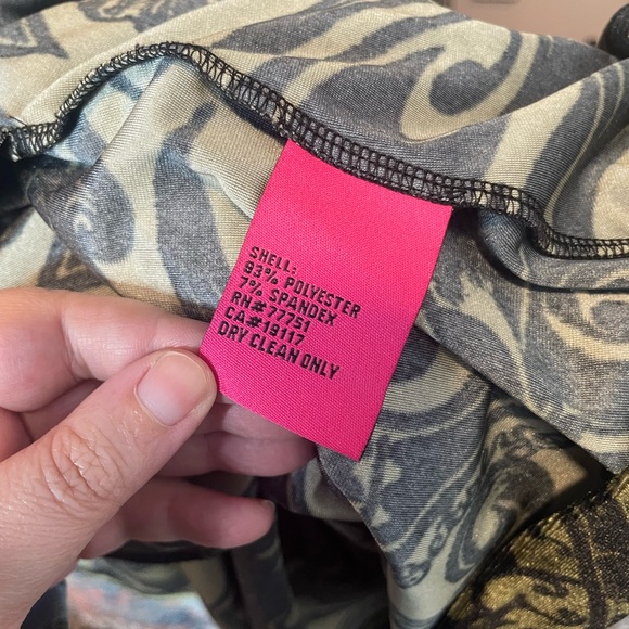 Betsey Johnson Black and Gold A-Line Mini Dress - Picture 5 of 6